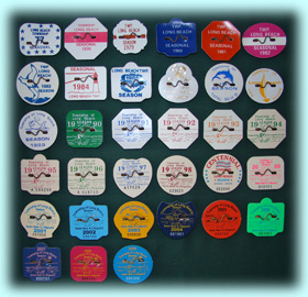 Entire Beach Badge Collection - Long Beach Township, NJ
